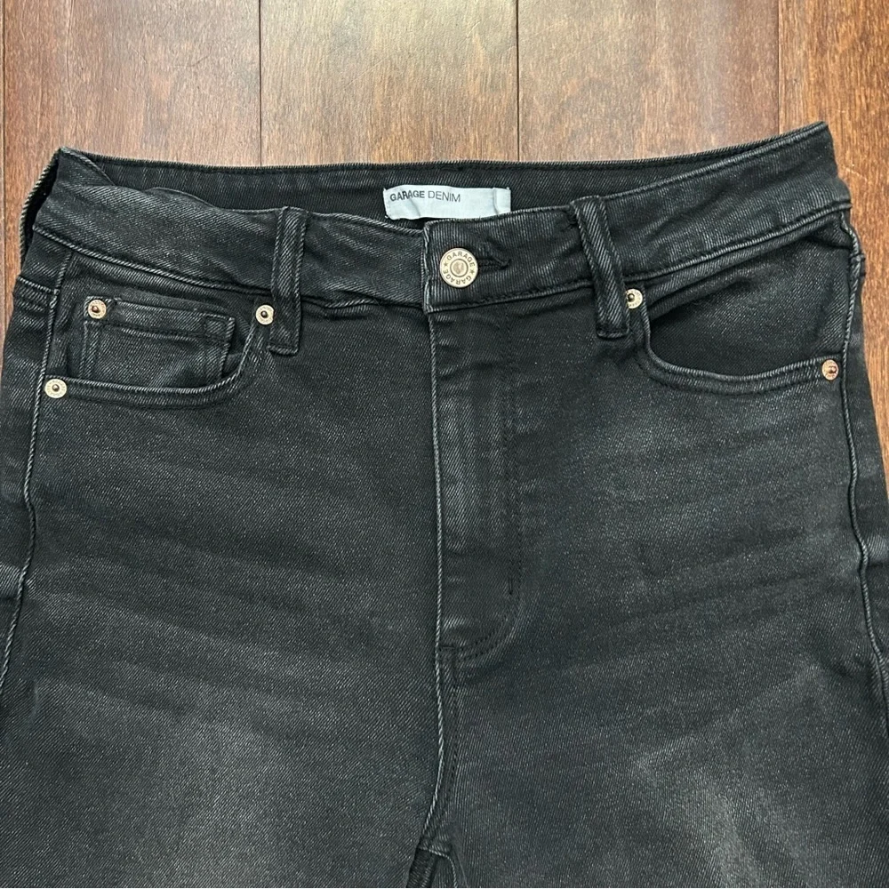 Garage Women’s Black Flared Women's Jeans with Copper Hardware, Size 28 - Picture 4 of 14